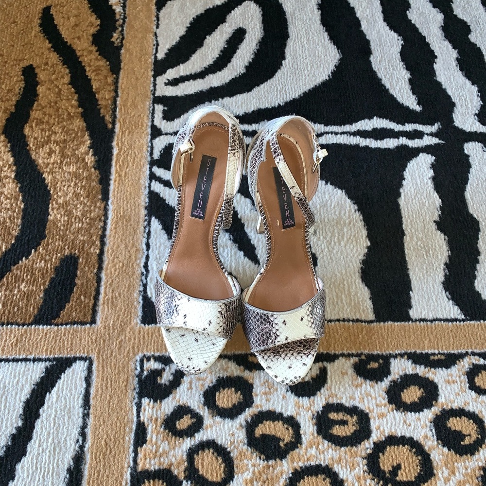 Steven by Steven Madden Snake Skin Heels